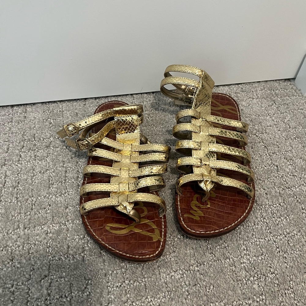 Sam Edelman Gold Sandals